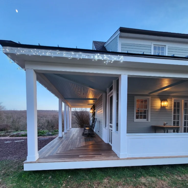 White Porch by Sasquatch Decks & Patios